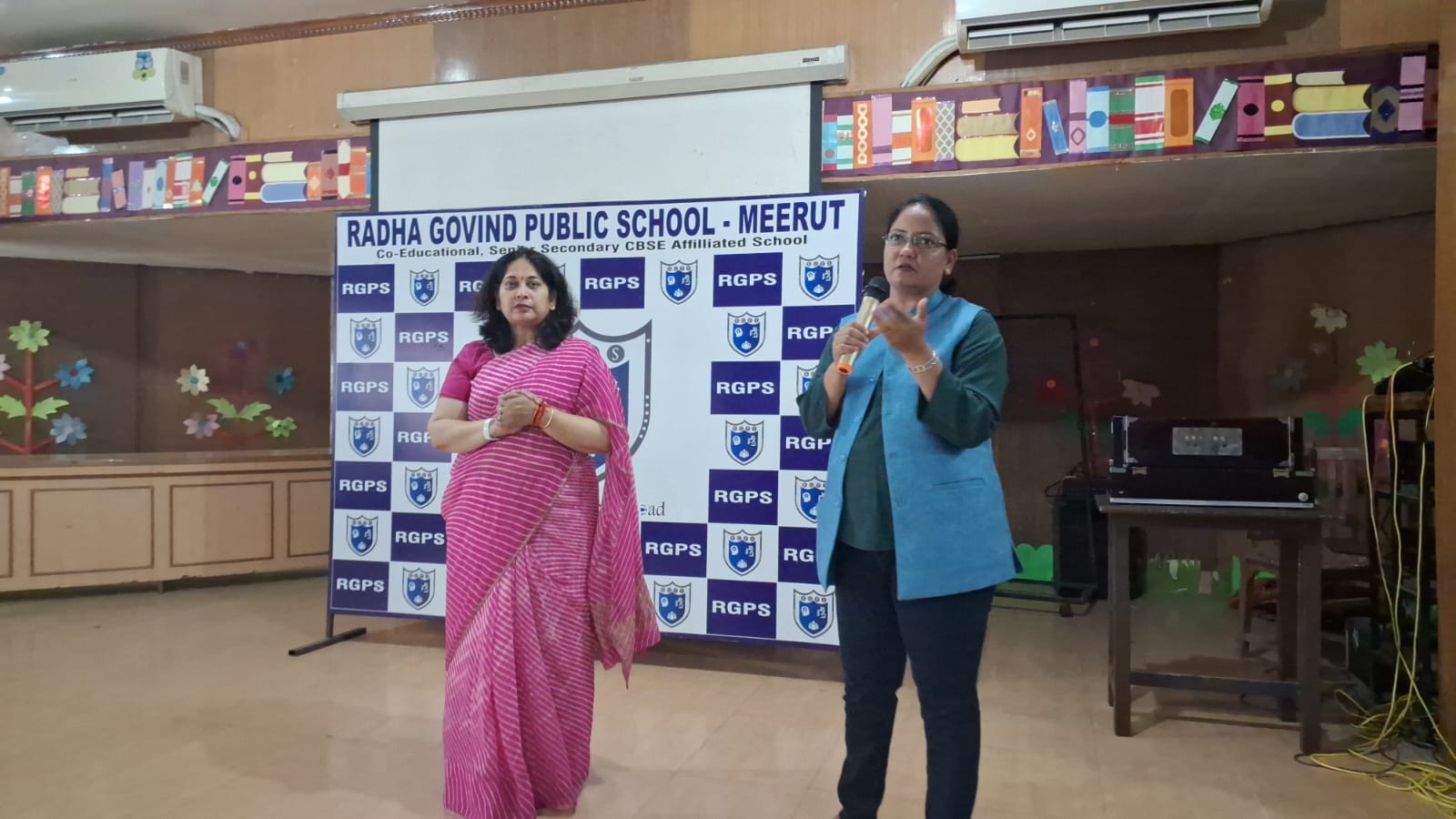 MEETING FOR ENVIRONMENT WITH STUDENT COUNCIL OF RADHA GOVIND PUBLIC SCHOOL